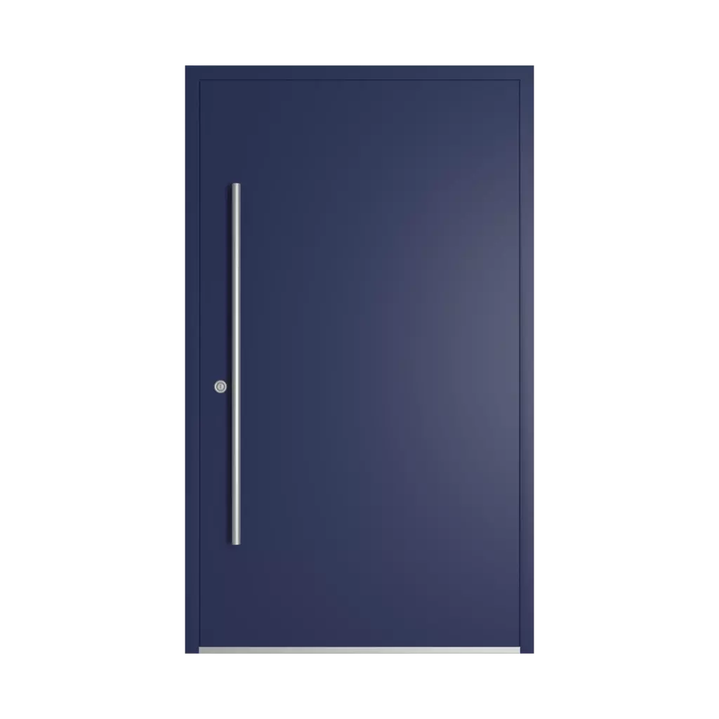 RAL 5013 Cobalt blue entry-doors models-of-door-fillings dindecor 6011-pvc  