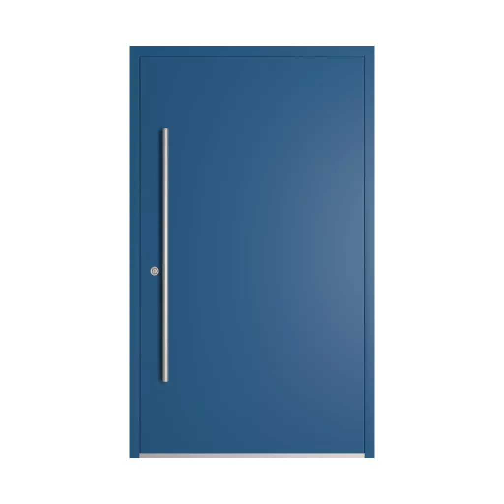 RAL 5019 Capri blue entry-doors models-of-door-fillings dindecor 6034-pvc  