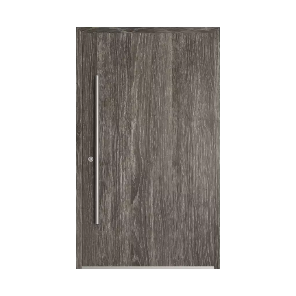 Gray sheffield oak entry-doors models-of-door-fillings dindecor 6034-pvc  