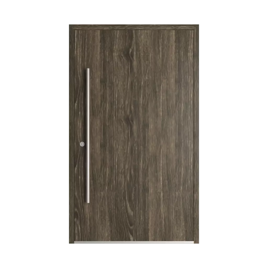 Brown sheffield oak entry-doors models-of-door-fillings dindecor 6011-pvc  