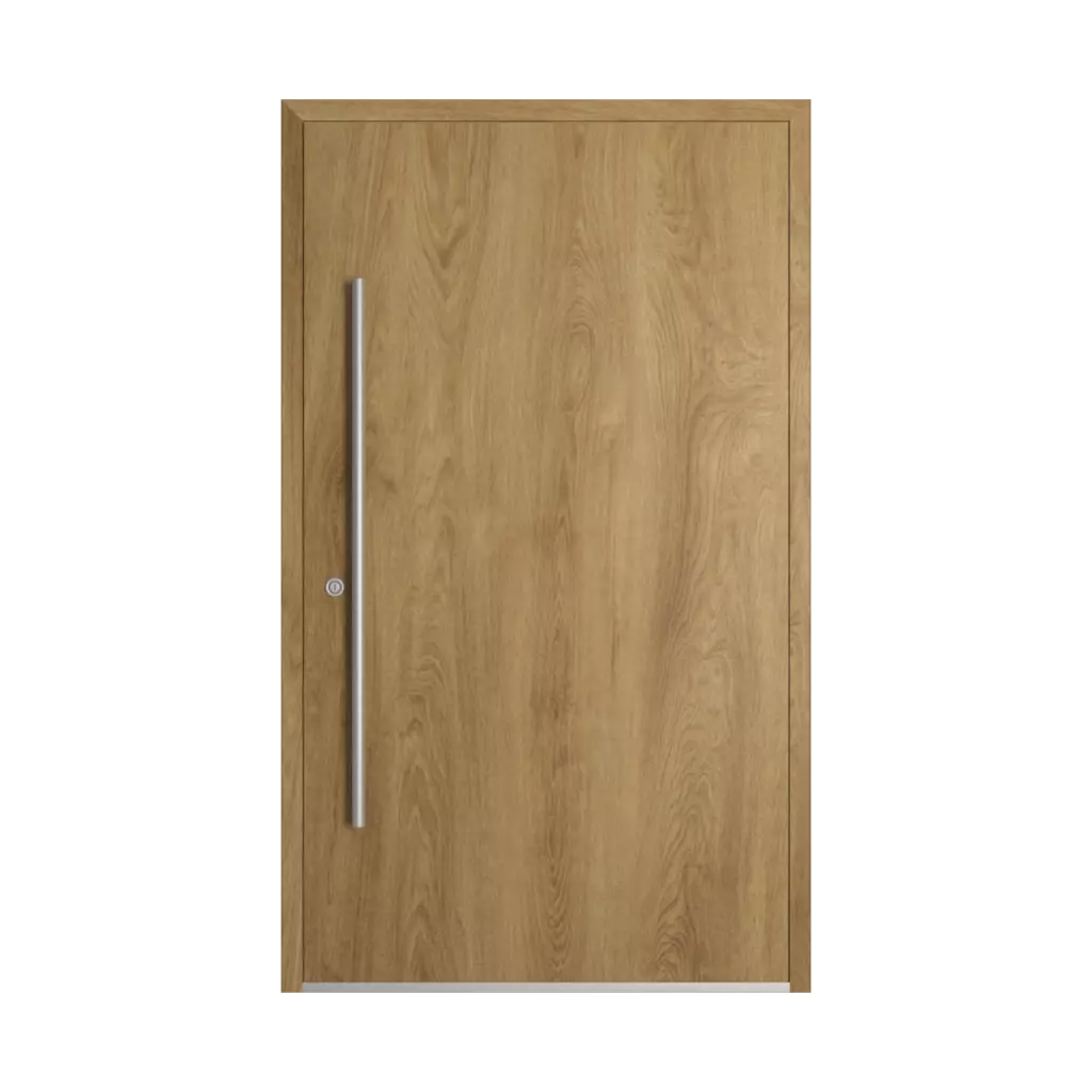 Natural oak entry-doors models-of-door-fillings dindecor 6011-pvc  