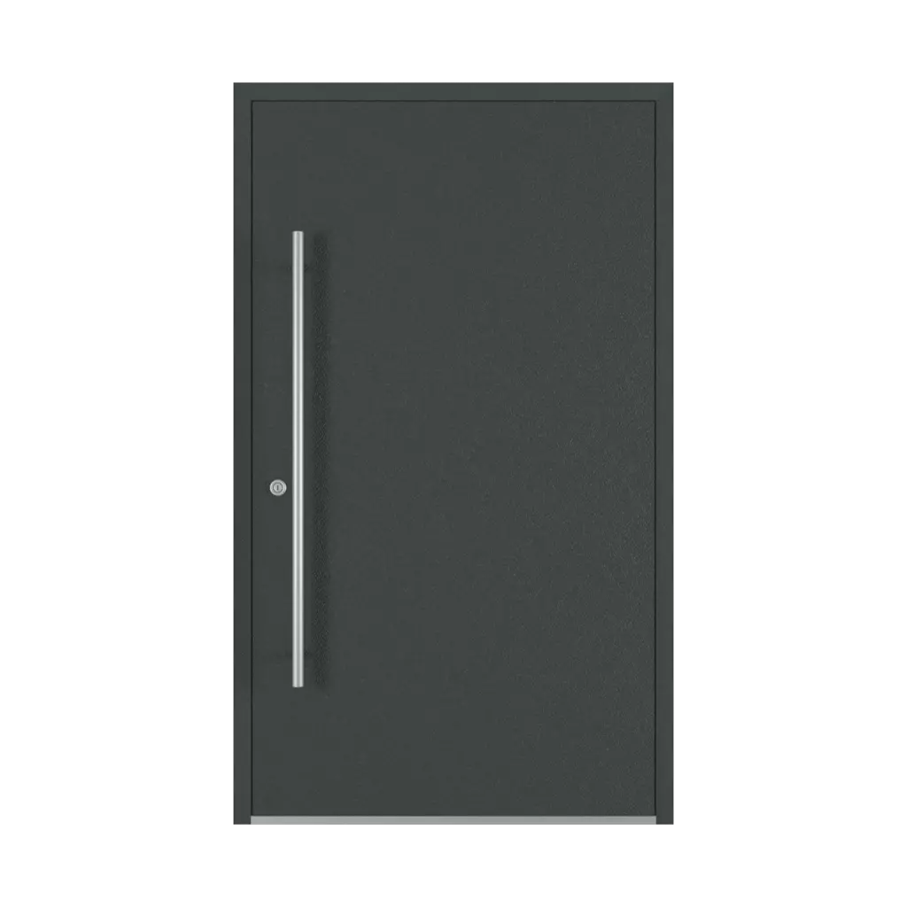 Gray anthracite sand ✨ entry-doors models-of-door-fillings dindecor 6011-pvc  
