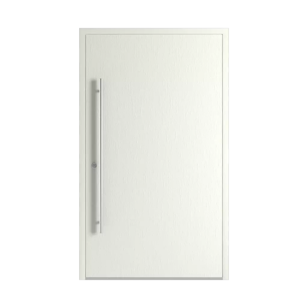 Textured white entry-doors models-of-door-fillings dindecor 6034-pvc  