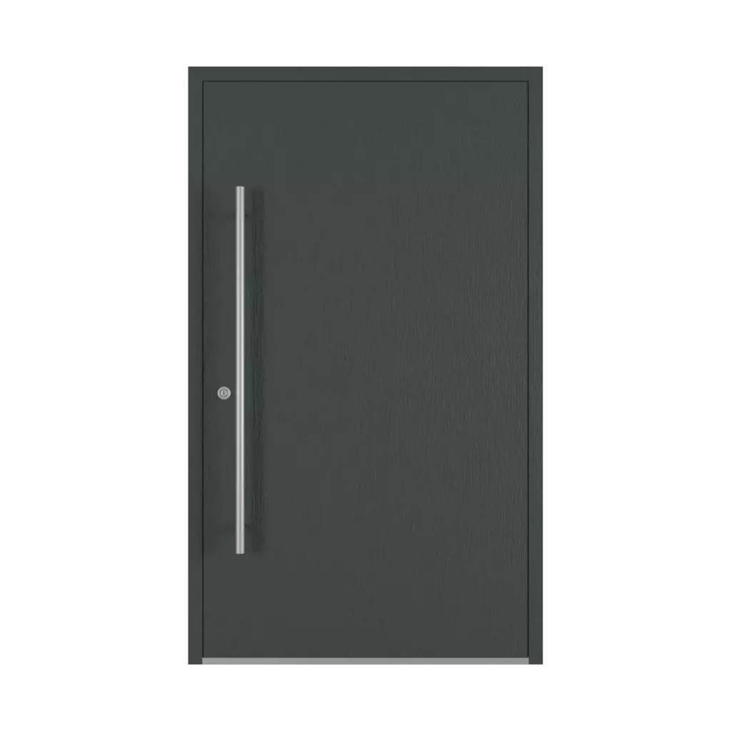 Anthracite gray ✨ entry-doors models-of-door-fillings dindecor 6011-pvc  