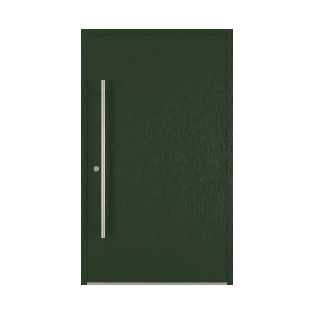 Dark green entry-doors models-of-door-fillings dindecor 6034-pvc  