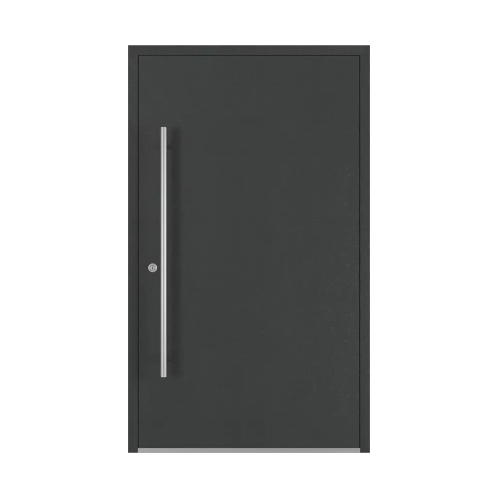 Aludec gray anthracite entry-doors models-of-door-fillings dindecor 6011-pvc  