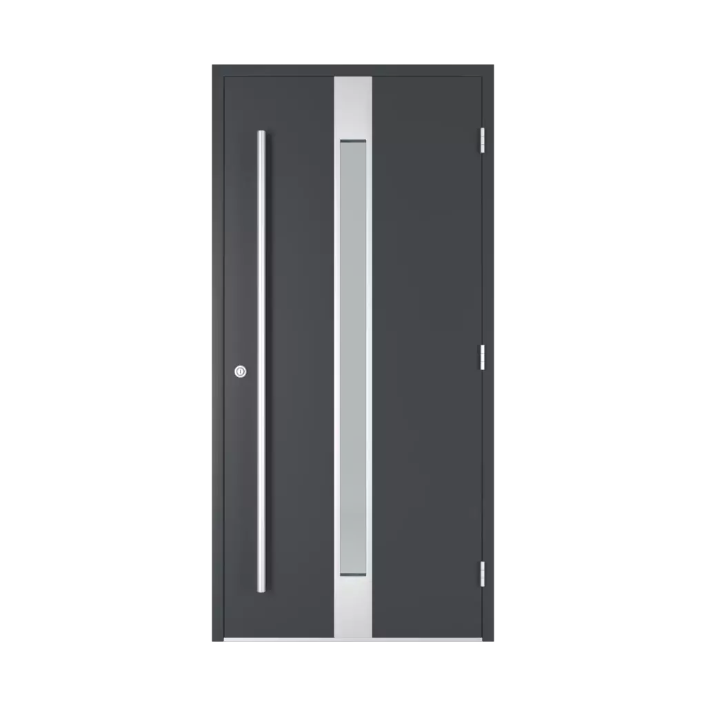 Door without transom entry-doors models-of-door-fillings dindecor 6011-pvc  