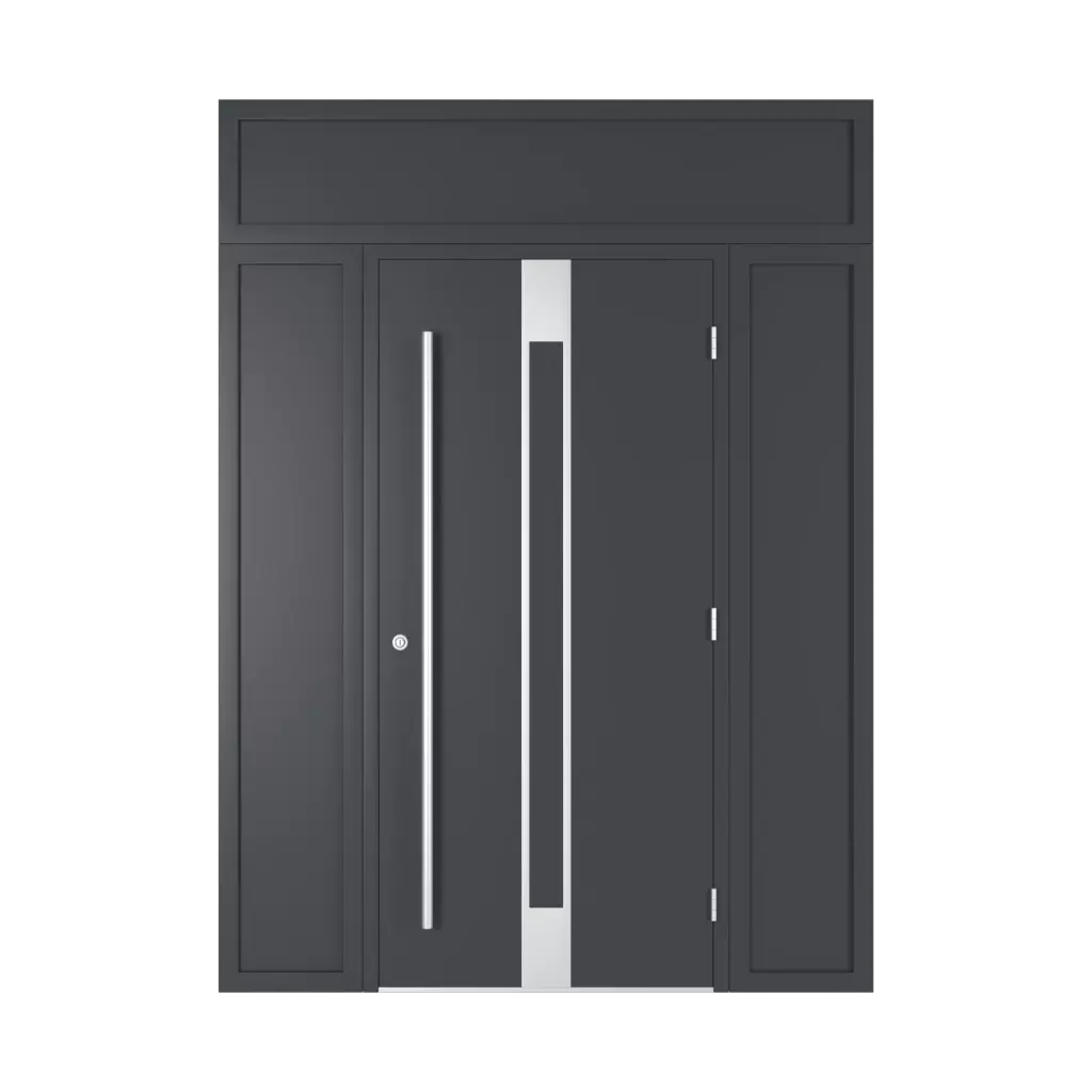 Door with full transom entry-doors models-of-door-fillings dindecor 6034-pvc  
