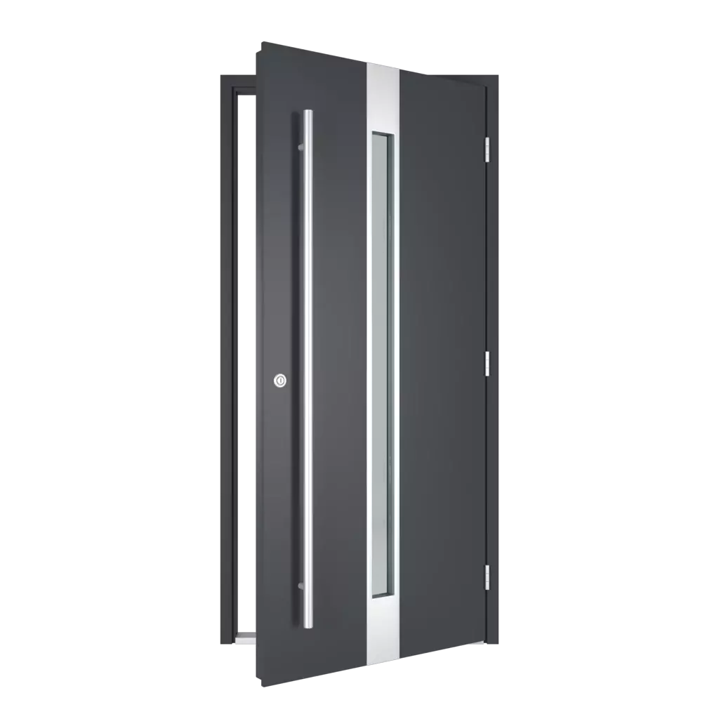 The right one opens outwards entry-doors models-of-door-fillings dindecor 6011-pvc  