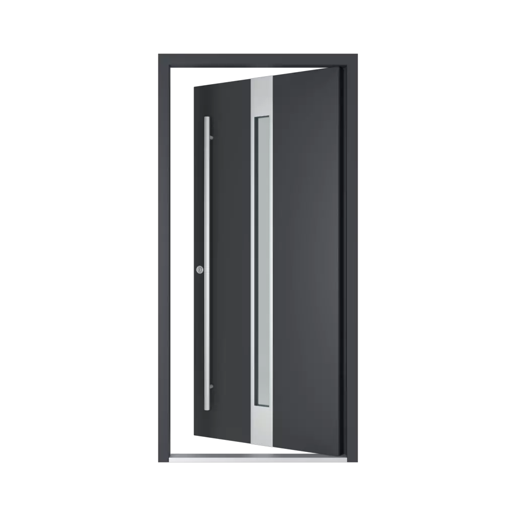 Left opening inwards entry-doors models-of-door-fillings dindecor 6034-pvc  
