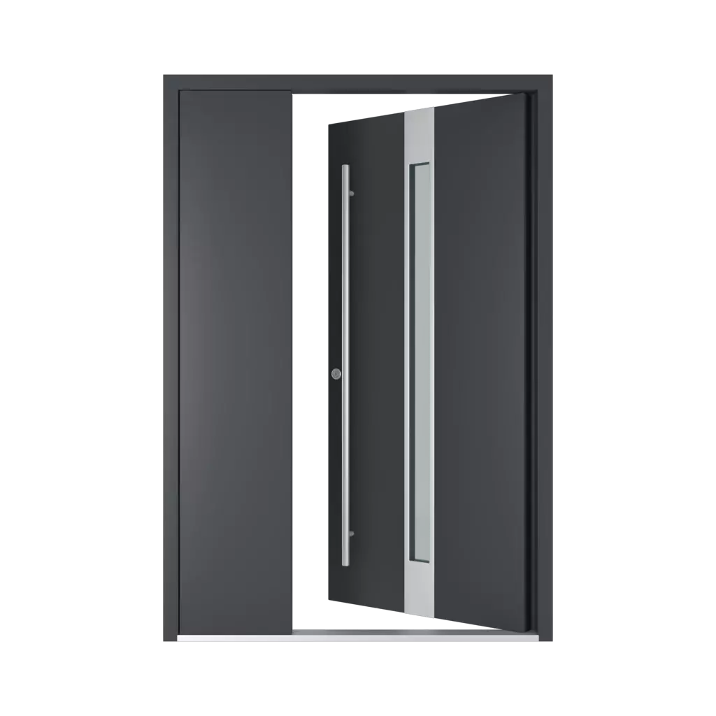 Left opening inwards entry-doors models-of-door-fillings dindecor 6011-pvc  