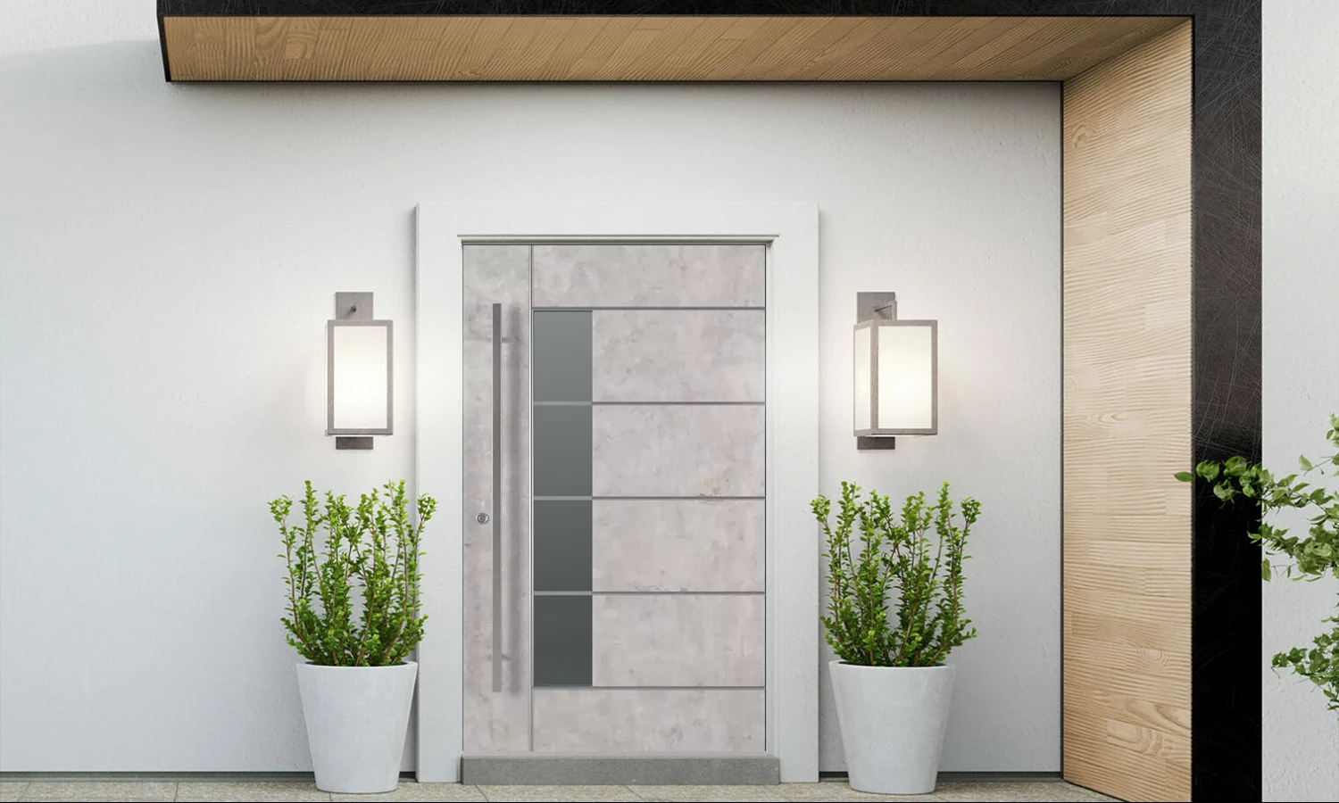 SK04 Beton 🏆 entry-doors models-of-door-fillings dindecor sk04-beton  