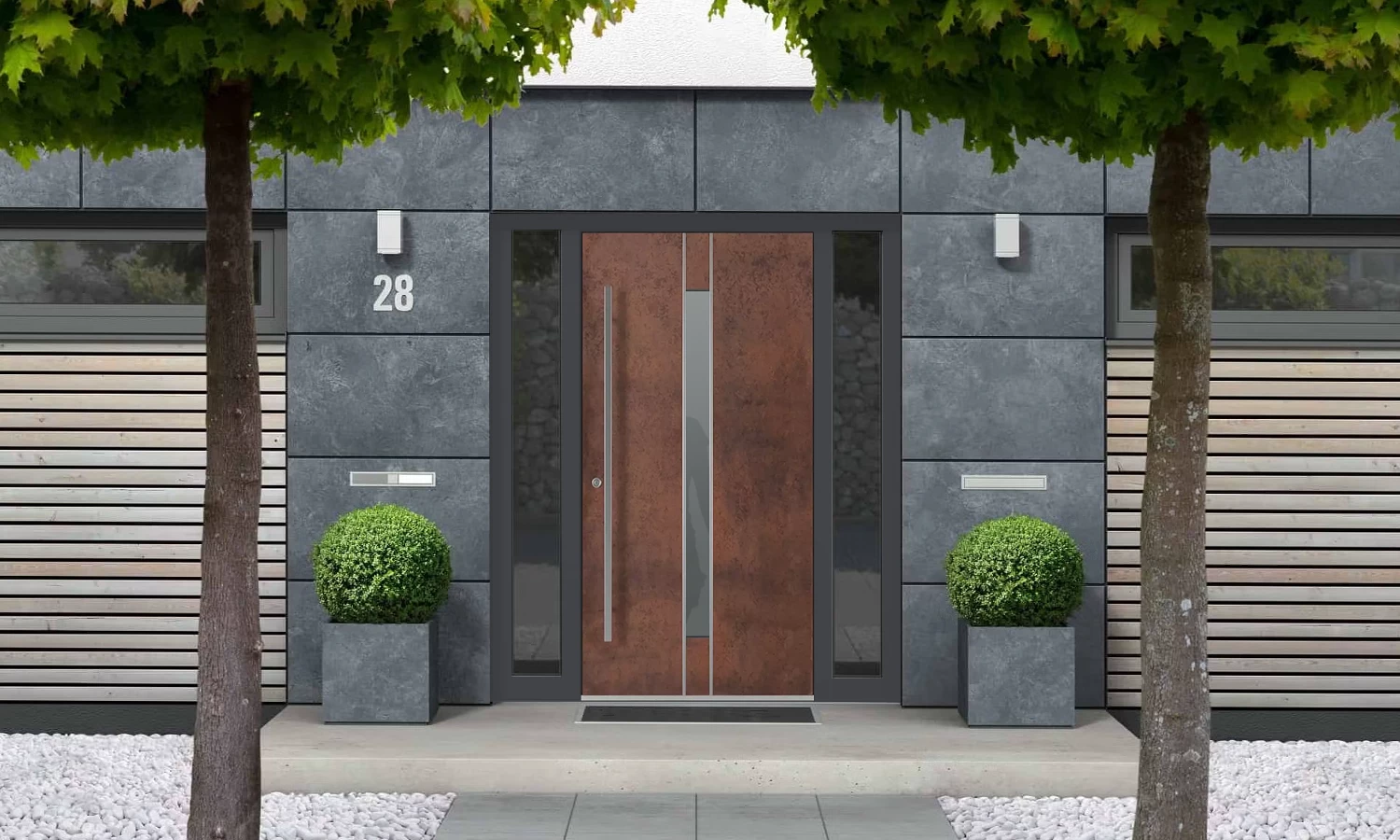 SK05 Corten 🏆 entry-doors models-of-door-fillings dindecor sk05-corten  