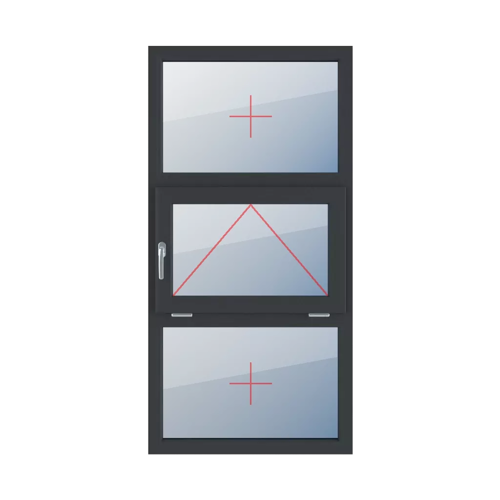 Fixed glazing in the frame, tiltable with a handle on the left side, fixed glazing in the frame windows window-types triple-leaf vertical-symmetrical-division-33-33-33 fixed-glazing-in-the-frame-tiltable-with-a-handle-on-the-left-side-fixed-glazing-in-the-frame 