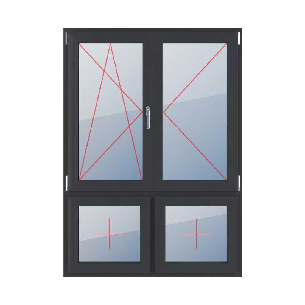 Tilt and turn left, turn right, movable mullion, fixed glazing in the leaf windows window-types four-leaf 70-30-asymmetrical-vertical-division-with-a-movable-post tilt-turn-left-turn-right-mullion-movable-post-fixed-glazing-in-the-sash 