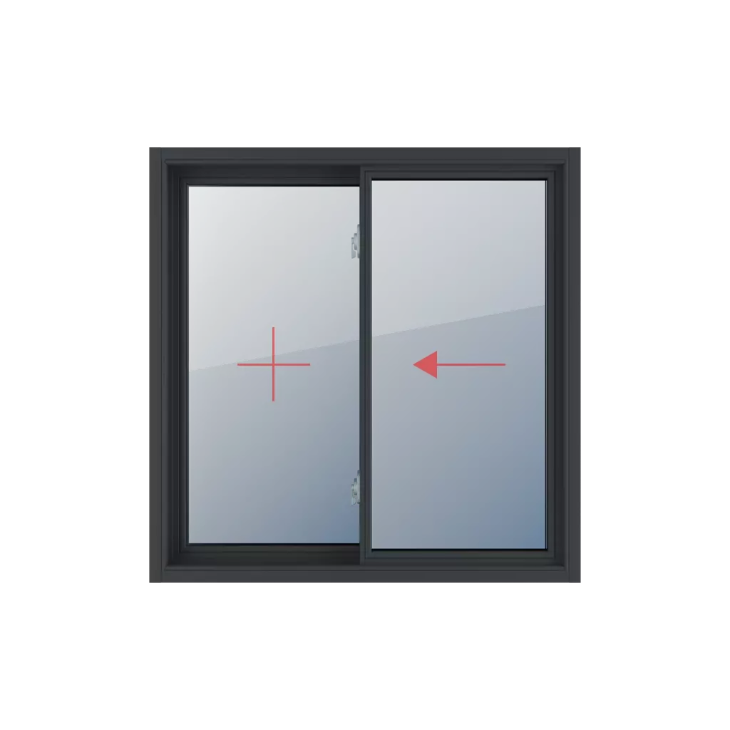 Sliding right, fixed left windows window-types sash sliding-horizontally  