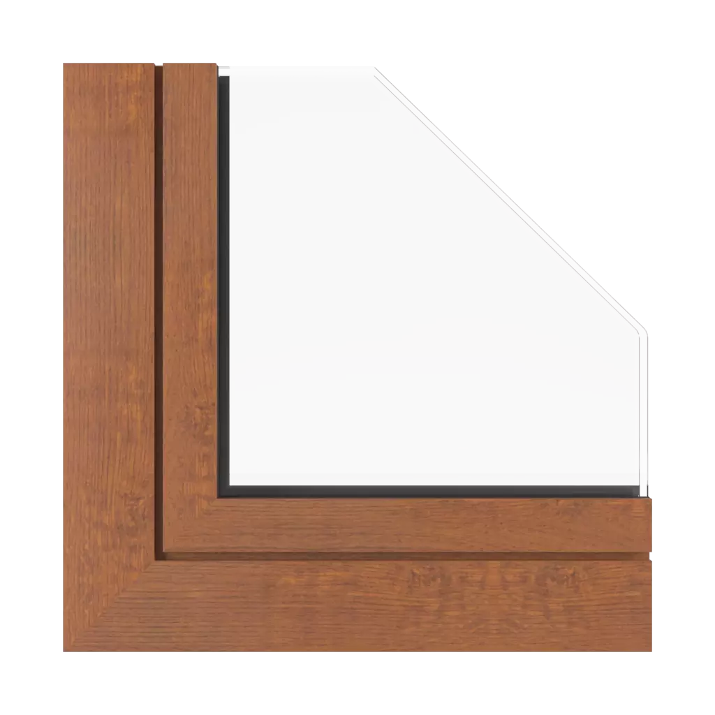 Rustic oak windows window-profiles aluprof mb-79n