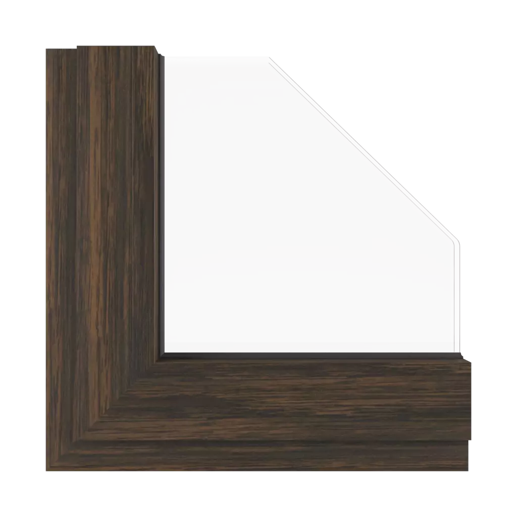 Dark oak FL-F1 windows window-colors aluprof-colors swamp-oak interior