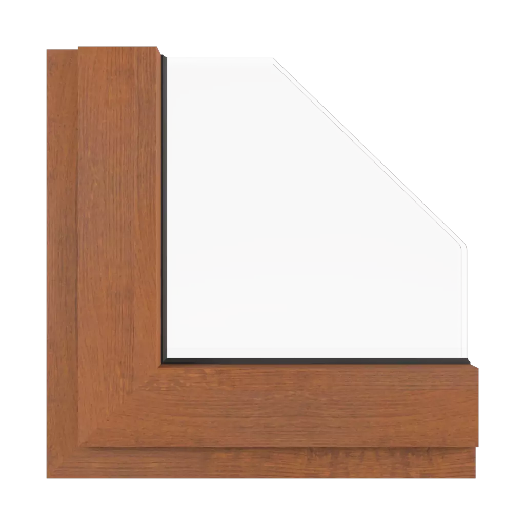 Rustic oak windows window-colors aluprof-colors rustic-oak interior