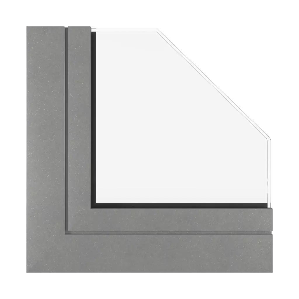 Gray matt aluminum windows window-colors aluprof-colors gray-matt-aluminum