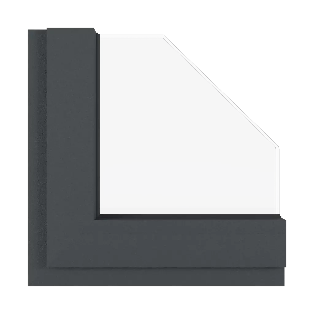 Anthracite gray fine structure windows window-colors aluprof-colors anthracite-robes-fine-structure interior