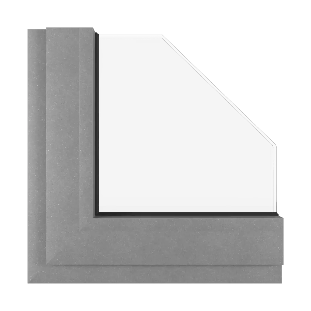 Gray matt aluminum windows window-colors aluprof-colors gray-matt-aluminum interior