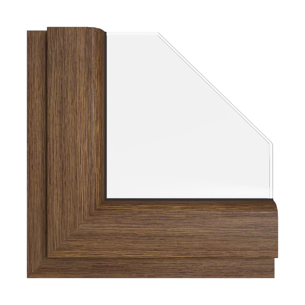 Rustic oak windows window-colors rehau-colors oak interior