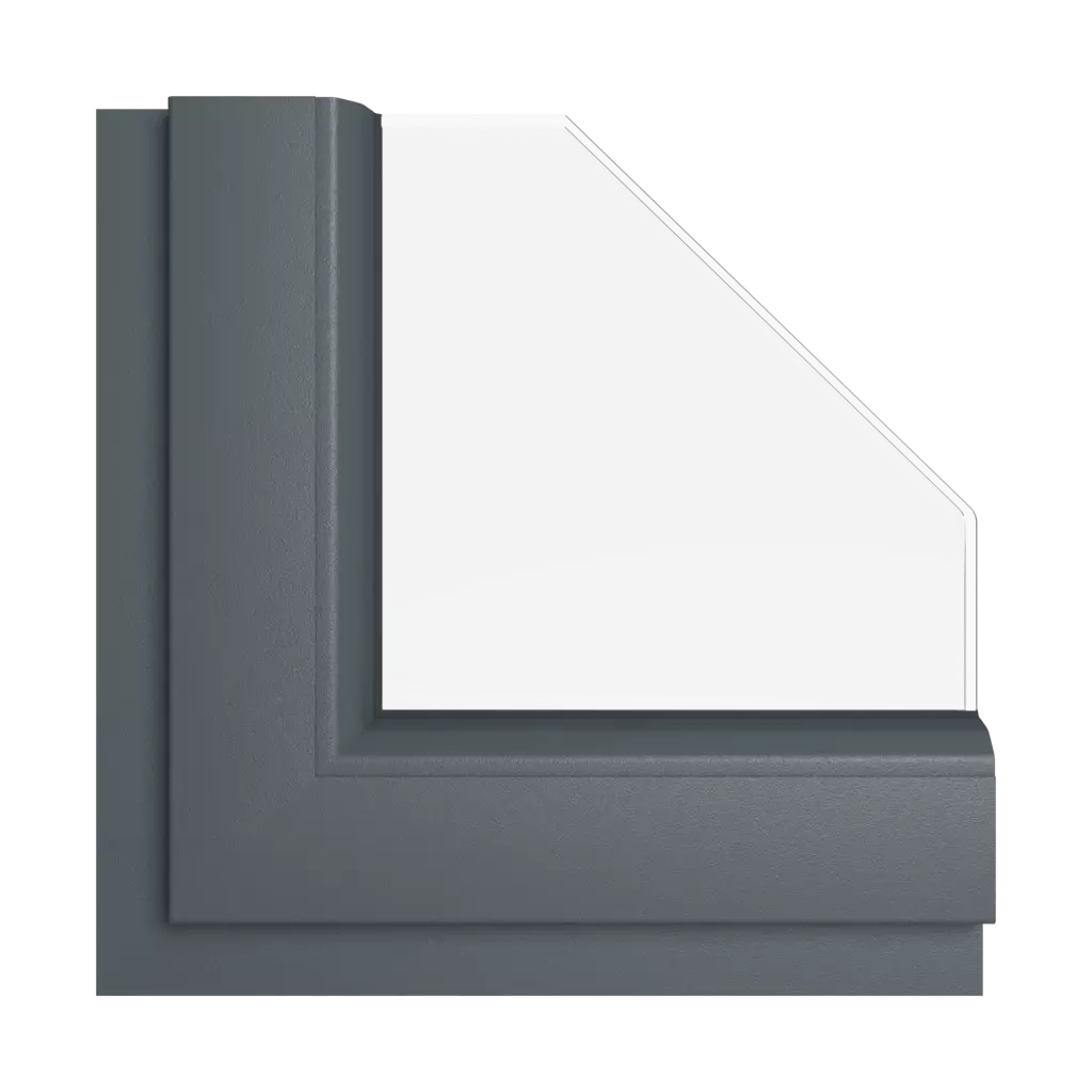 Anthracite smooth windows window-colors rehau-colors smooth-anthracite interior