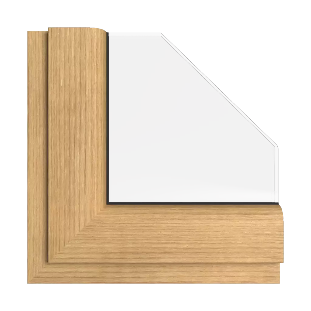 Golden beech windows window-colors rehau-colors golden-beech interior