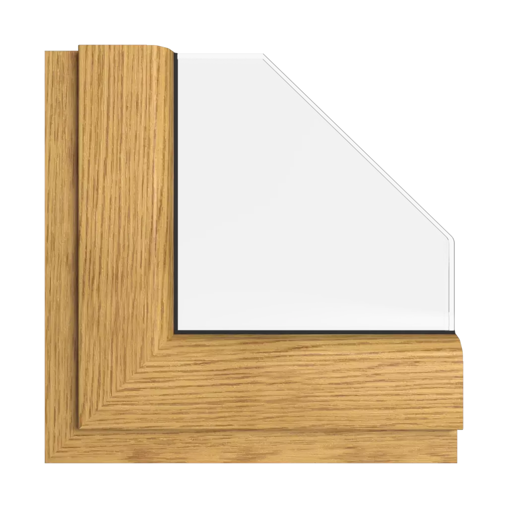 Natural oak FL-G windows window-colors rehau-colors light-oak-1 interior