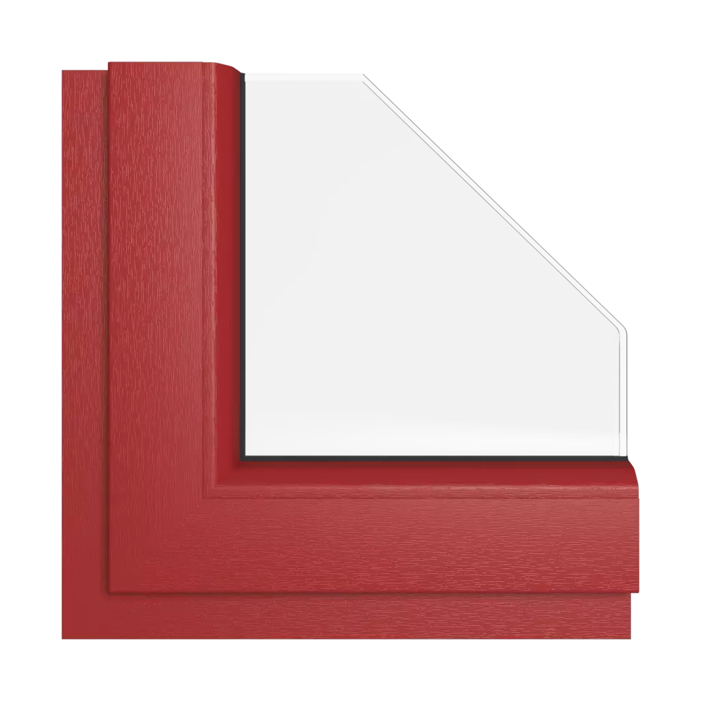 Dark red windows window-colors rehau-colors dark-red interior