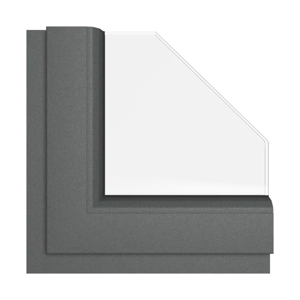 Matt anthracite windows window-colors rehau-colors matt-anthracite interior