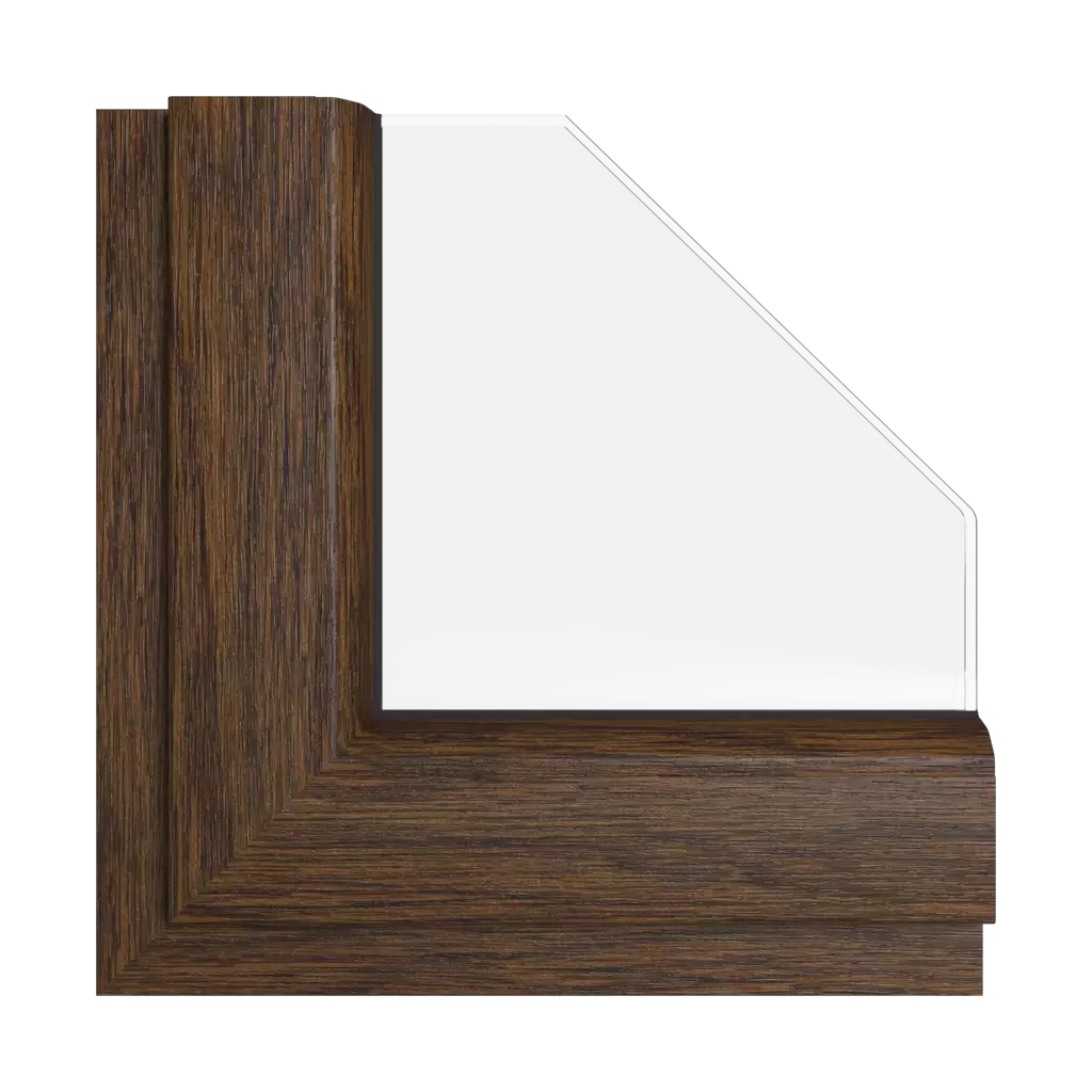 Dark oak FL-F1 windows window-colors rehau-colors swamp-oak interior