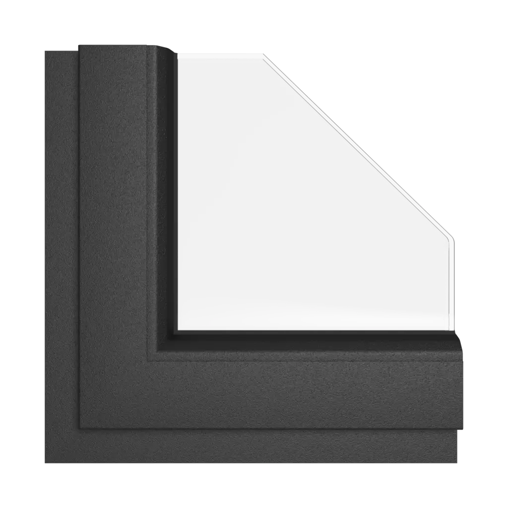 Midnight black matte windows window-colors rehau-colors midnight-black-matte interior