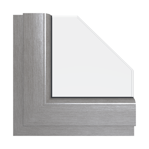 Feneste | Windows | Colors | Schüco colors | Brushed aluminum