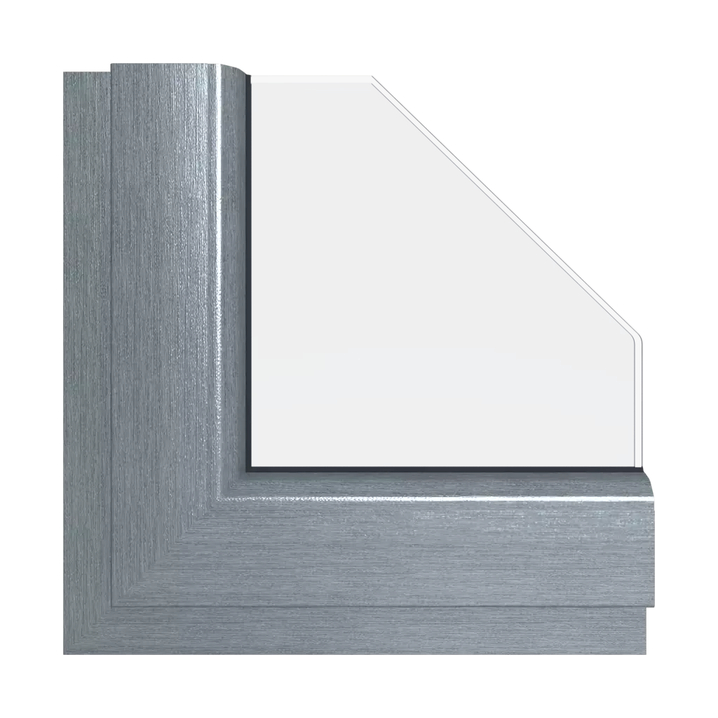 Metallic silver windows window-colors schuco metallic-silver interior