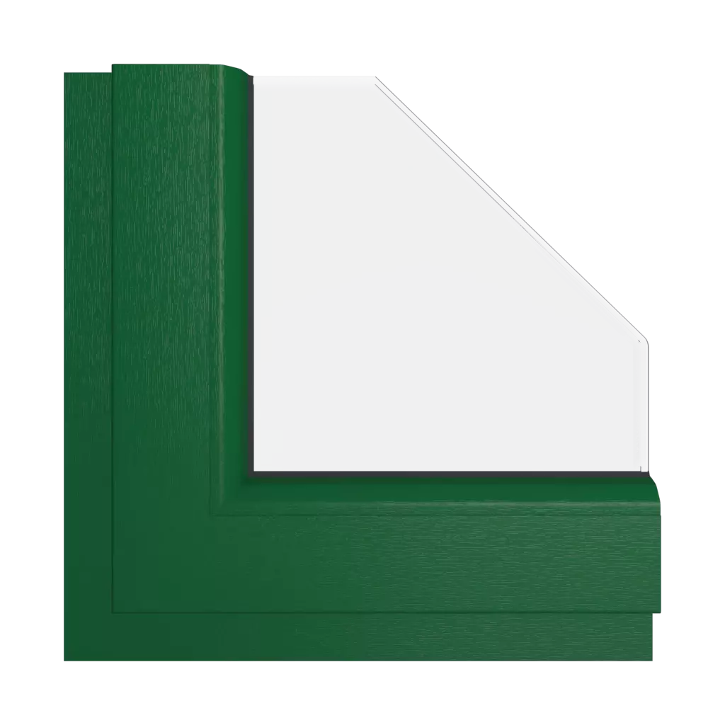 Moss green RAL 6005 windows window-colors gealan moss-green-ral-6005 interior