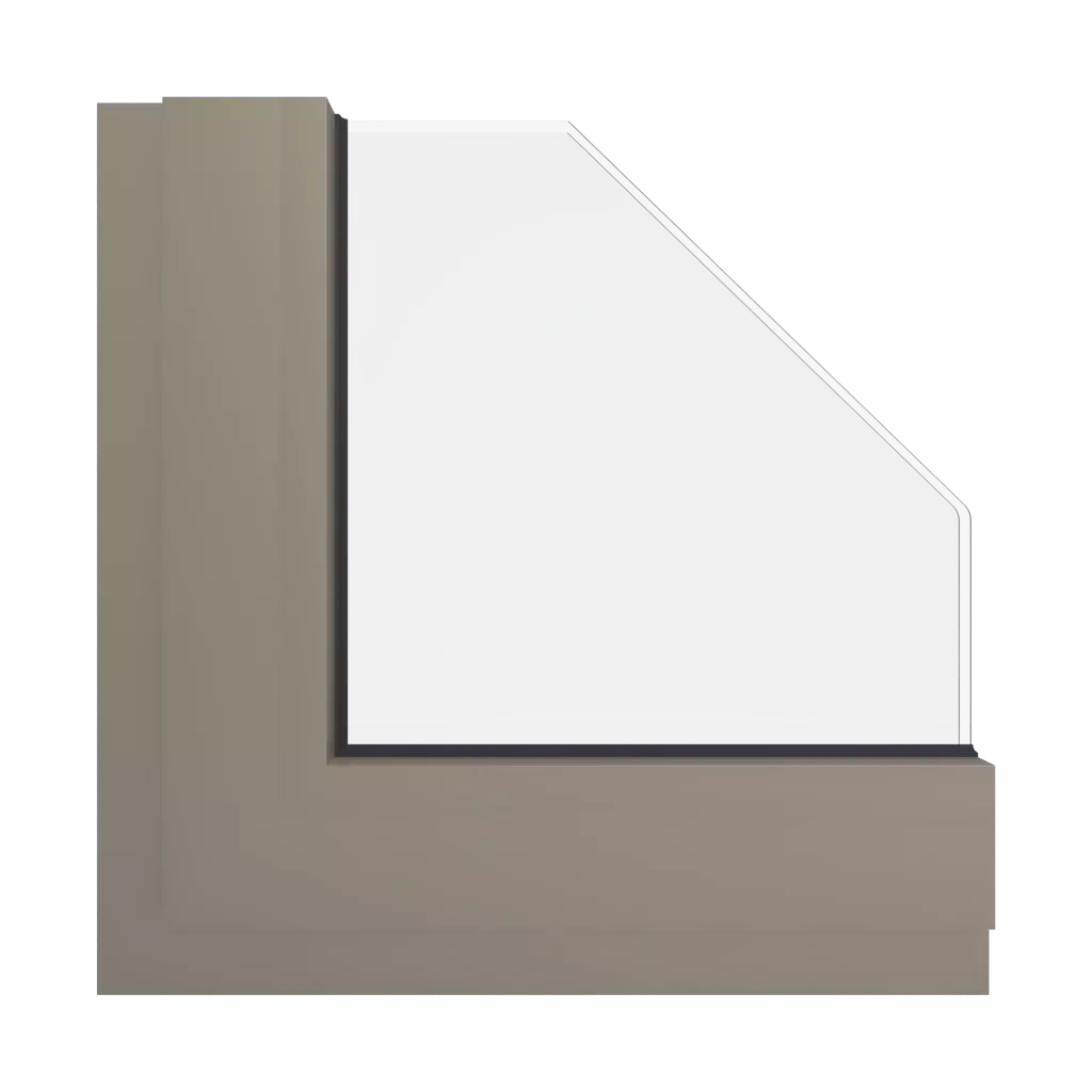 RAL 1035 Pearl beige windows window-colors aluminum-ral ral-1035-pearl-beige interior