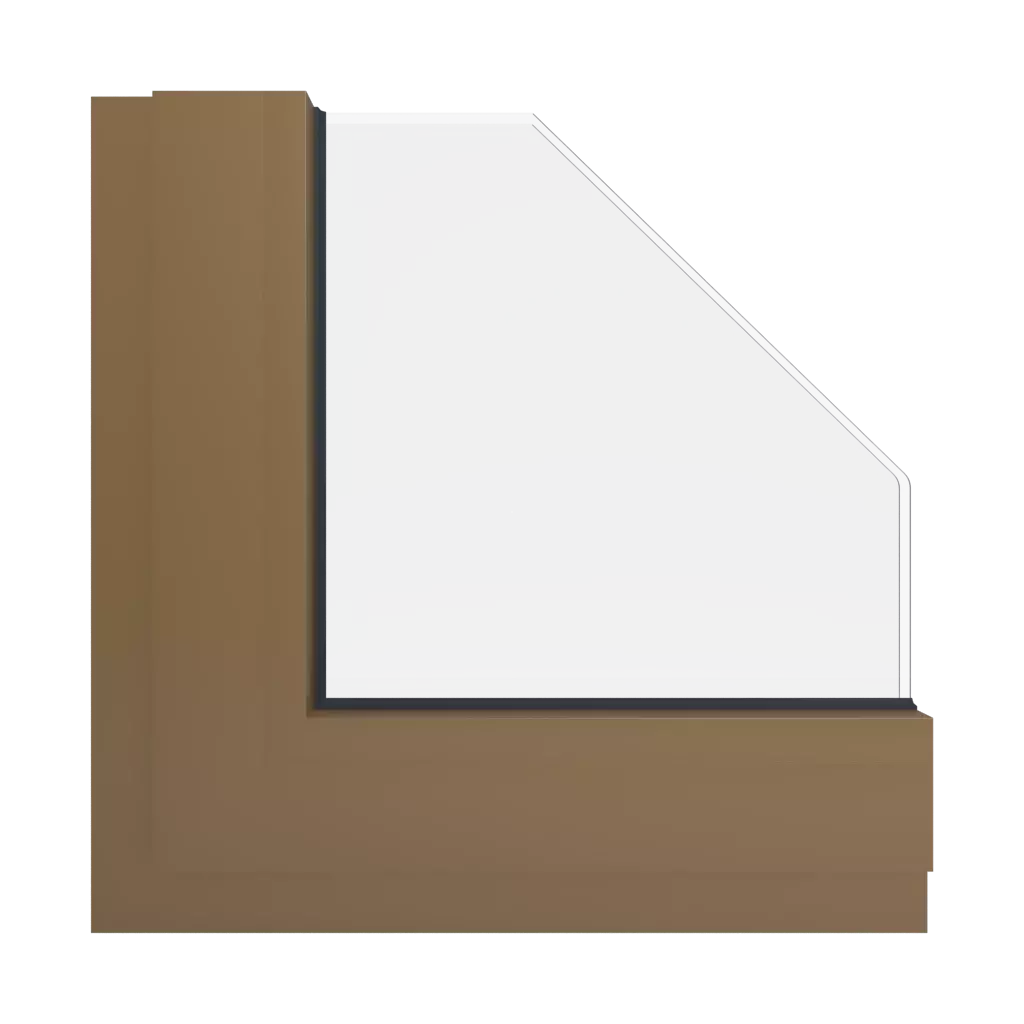 RAL 1036 Pearl gold windows window-colors aluminum-ral ral-1036-pearl-gold interior