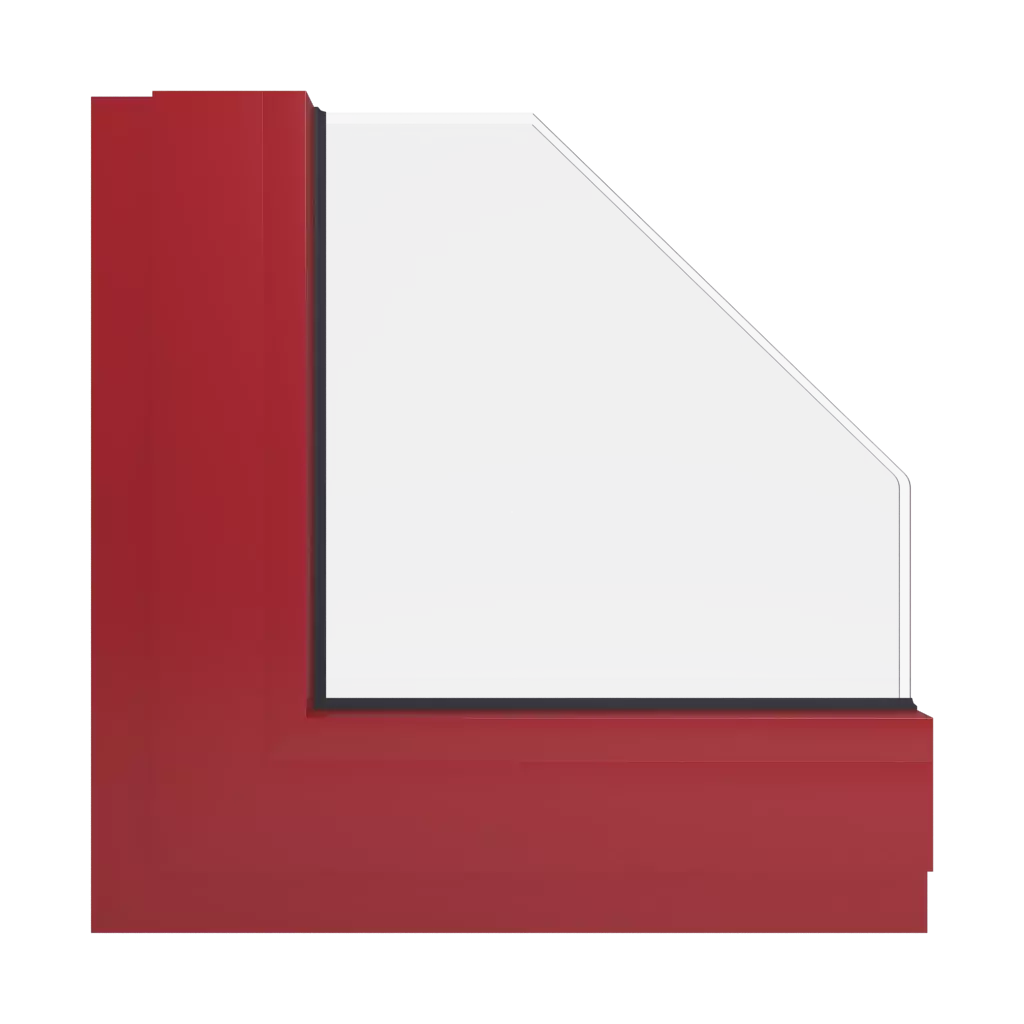 RAL 3001 Signal red windows window-colors aluminum-ral ral-3001-signal-red interior