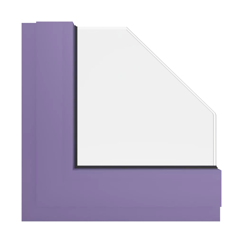 RAL 4011 Pearl violet windows window-colors aluminum-ral ral-4011-pearl-violet interior