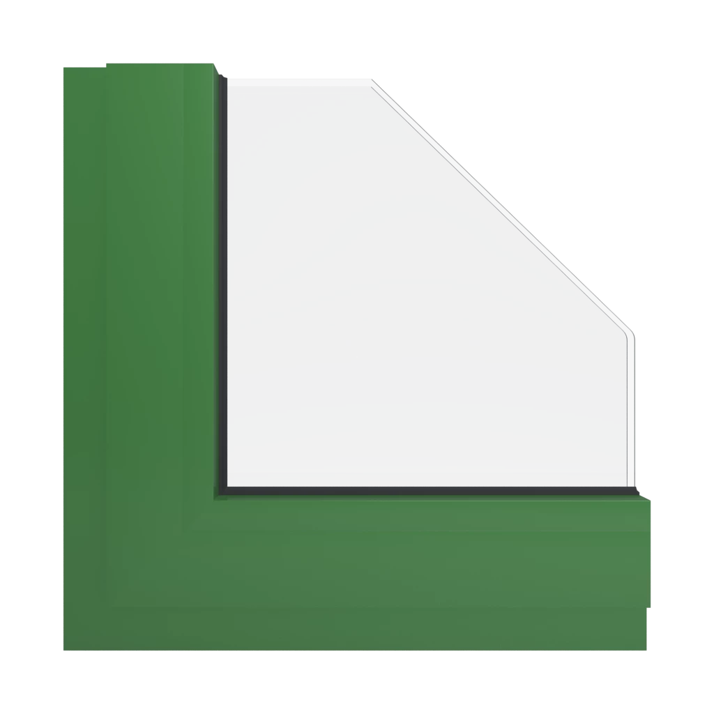 RAL 6010 Grass green windows window-colors aluminum-ral ral-6011-reseda-green interior