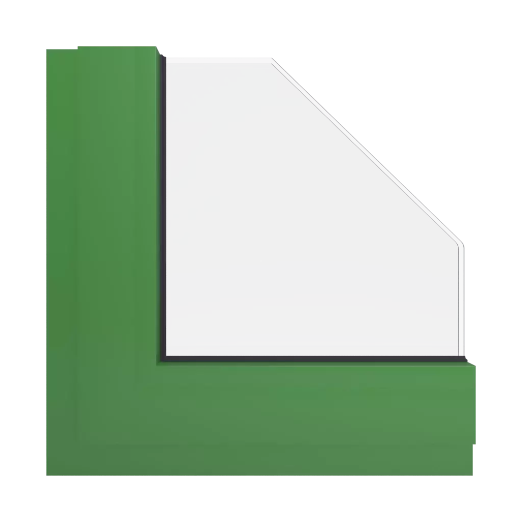 RAL 6017 May green windows window-colors aluminum-ral ral-6017-may-green interior