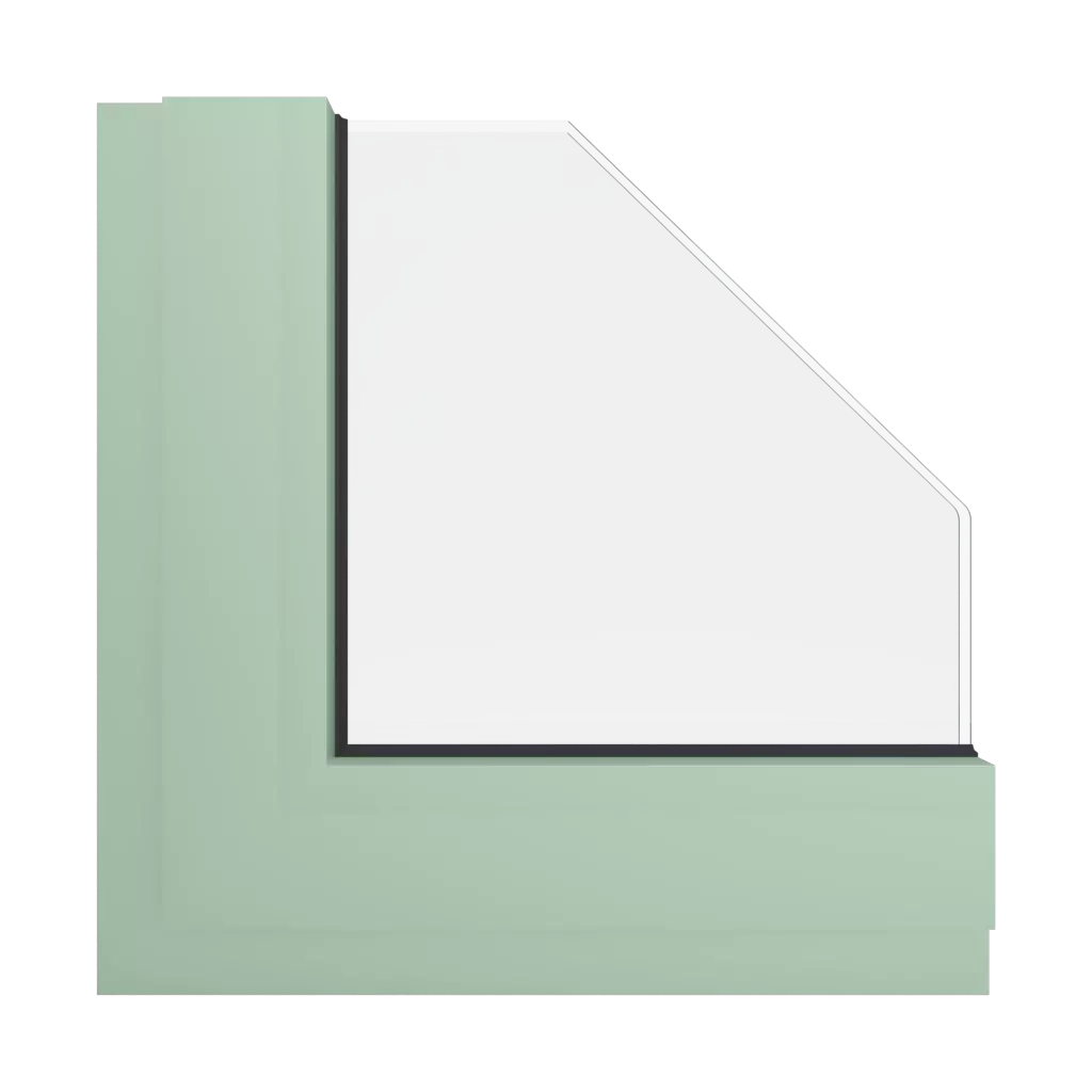 RAL 6019 Pastel green windows window-colors aluminum-ral ral-6019-pastel-green interior