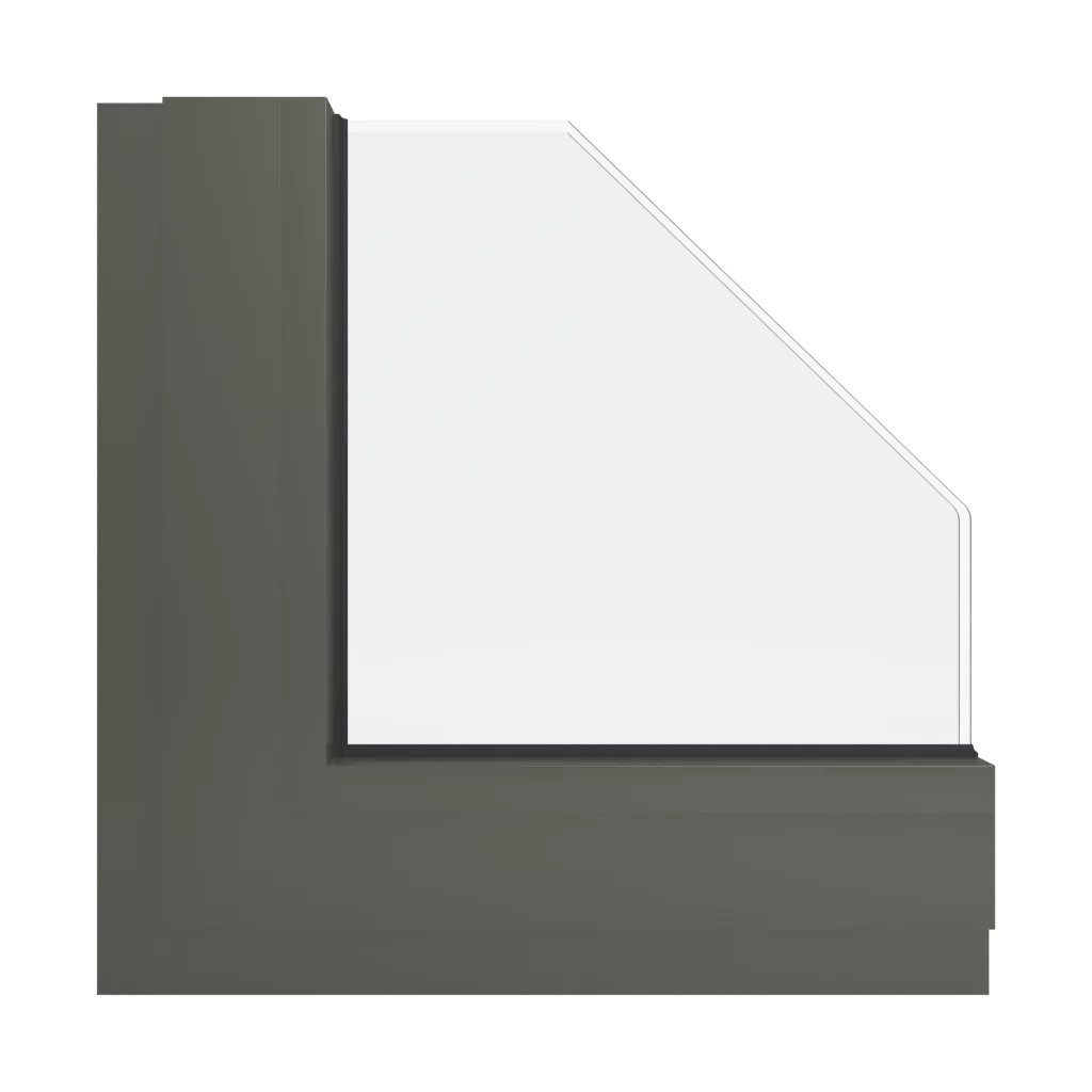 RAL 7013 Brown grey windows window-colors aluminum-ral ral-7013-brown-grey interior