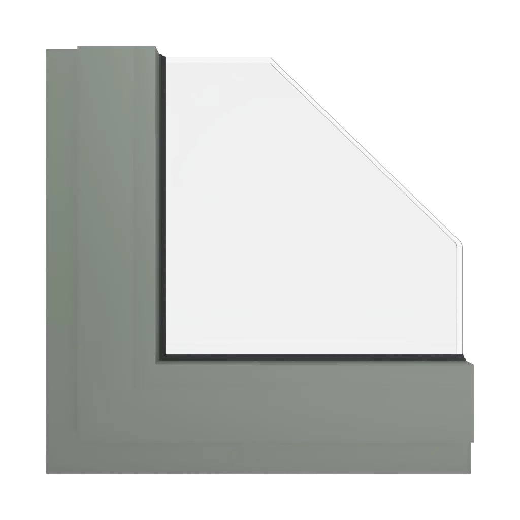 RAL 7033 Cement grey windows window-colors aluminum-ral ral-7033-cement-grey interior