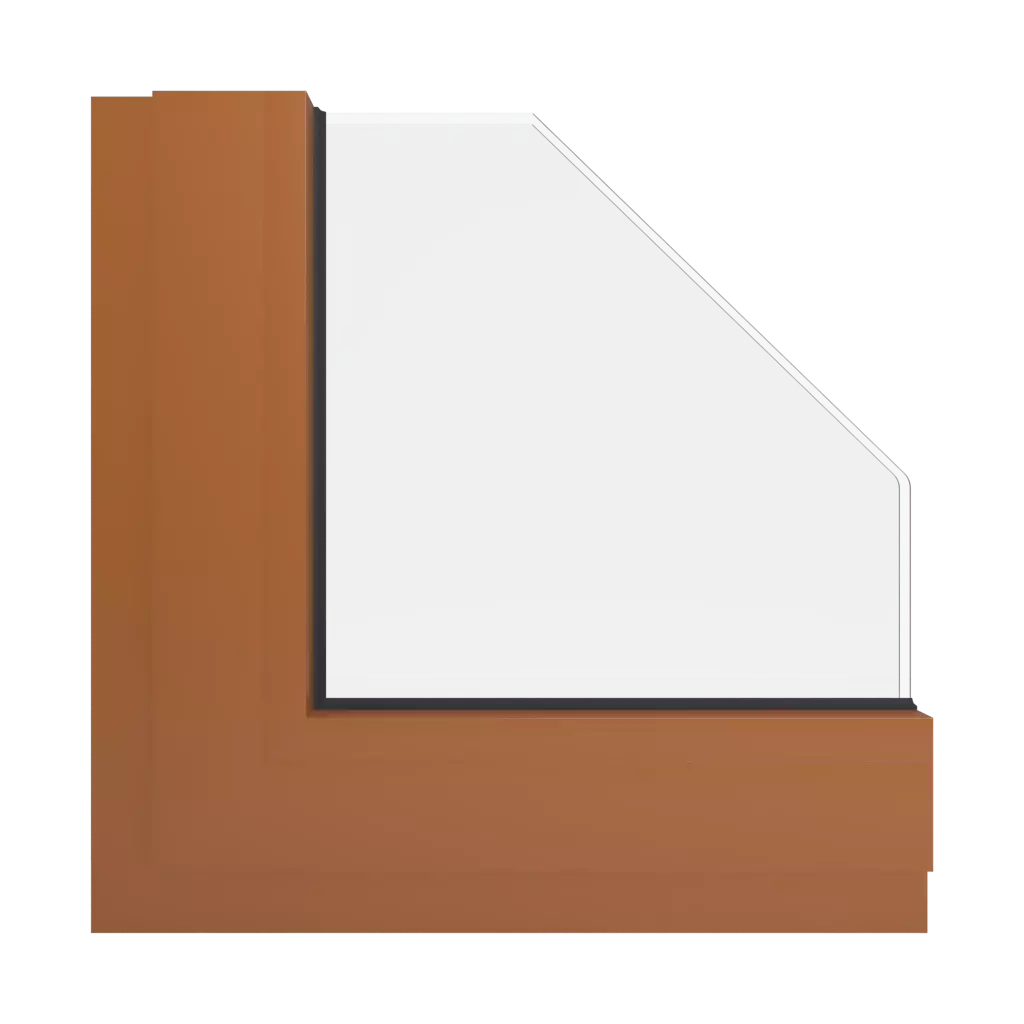 RAL 8023 Orange brown windows window-colors aluminum-ral ral-8023-orange-brown interior