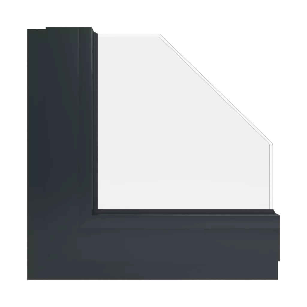 RAL 9017 Traffic black windows window-colors aluminum-ral ral-9017-traffic-black interior